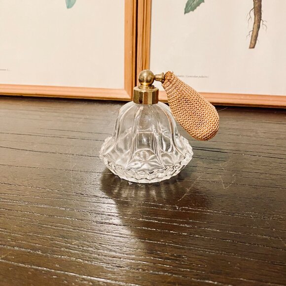 Vintage Art Deco Mid Century Modern Glass Perfume Bottle Decorative Piece - Picture 4 of 6